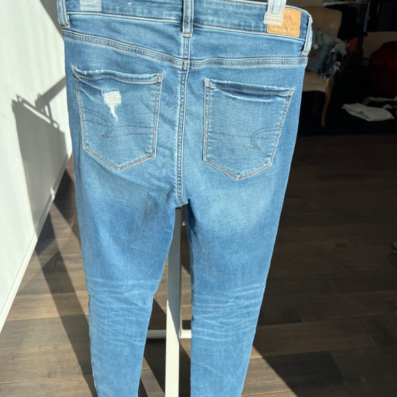 HIGH RISE JEGGING - Blue Skinny Jeans (Ripped) - Picture 3 of 4